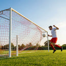 Multi-colour football goal nets for full-size goals