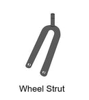 Table tennis replacement parts including wheels and nets