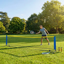 Mini Tennis Net Set with rackets and balls, perfect for backyard and club use