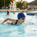 Kids' silicone swimming caps in a variety of colours for pool use