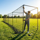 Batting Cage Connector Kit made of galvanized steel for baseball training