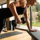 Urethane dumbbells with steel core, ideal for gyms