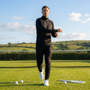 Men's quarter zip tracksuit in lightweight polyester