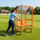 Sports team shelter with aluminium frame and multiple colour options