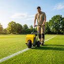 Wheel Transfer Line Marker for sports pitches in yellow steel