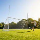 Aluminium football goal 21x8ft with HDPE net for outdoor sports