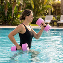 Aqua dumbbells for pool workouts