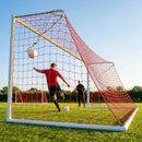 Football goal nets 24 x 8 ft, durable HDPE for clubs and schools