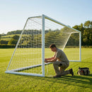 Replacement football goal nets for Alu110 goals, various sizes in white
