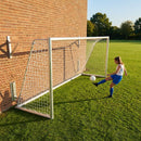 Aluminium football goal with folding mechanism