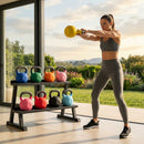 Neoprene Kettlebells available in various sizes for home and gym use