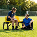 Aluminium sports bench with HDPE seats for indoor and outdoor use