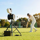 Cricket Bowling Machine with adjustable speed and steel frame