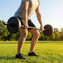 Rubber Barbell Weights with cast iron core for gym and home use