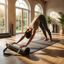 PU Yoga Mat in calming colours, 5mm thick, non-slip surface