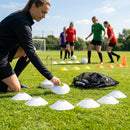 Rubber Flat Disc Markers in multi-colour for training and games