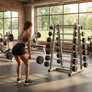Rubber Barbell Weights with Cast Iron Core for Gym and Home Use