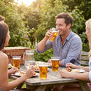 Unbreakable plastic glasses pack of 4, perfect for garden and hot tub use