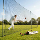 Cricket netting made of high-density polypropylene in black colour