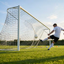 Multi-colour football goal nets for full-size goals