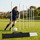 Slalom training poles in vibrant colours for sports practice