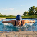 Silicone swimming caps in multiple colours for adults