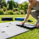 Rubber gym flooring mats available in various colours and thicknesses