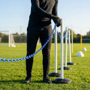 Plastic Chain Barrier in vibrant colours for versatile use