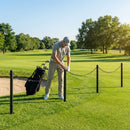 Freestanding Plastic Post & Chain Barrier Set for crowd control