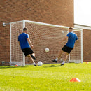 Aluminium football goal with folding mechanism