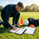 Football coaching notebook in matte black with A4 and A5 options