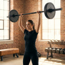 Rubber Barbell Weights with Cast Iron Core for Gym and Home Use