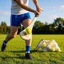 Hurling Match Balls in White and Fluro Yellow with Durable PU Core