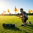 Rugby Corner Flags Set with PVC Poles and High Visibility Flags