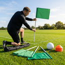 Customisable football corner flags in various colours and weatherproof design