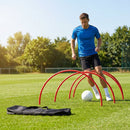 Football training passing arcs made of 34mm PVC