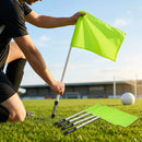 Spring-loaded football corner flags in various colours with weatherproof PVC poles