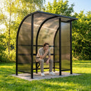 Aluminium Smoking Shelter in Black for Outdoor Use