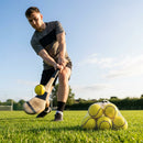 White and Fluro Hurling Training Balls with 2 Ply PU Construction