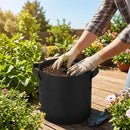 Fabric grow bags in various sizes for versatile gardening