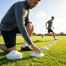 Vibrant flat disc markers for sports training