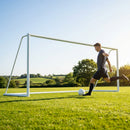 Steel football goal 16x7ft for school and park use