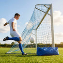 Multi-colour football goal nets for full-size goals