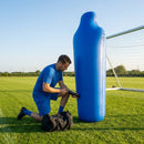 Inflatable football mannequins available in multiple sizes for training use