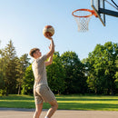 Basketball made of microfibre leather suitable for indoor and outdoor use