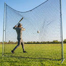 Custom baseball nets made from HDPP material in black
