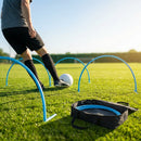 Football training passing arcs made of 34mm PVC