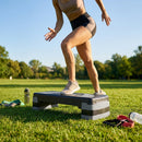 Adjustable fitness step with polypropylene construction for gym and home workouts