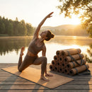 Cork Yoga Mat with Natural Rubber Base for Yoga and Pilates