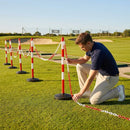 Freestanding Plastic Post & Chain Barrier Set for crowd control